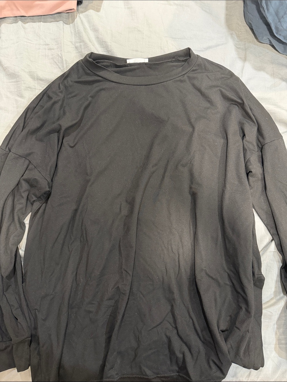 Amazon Women's Black Long-Sleeve Crewneck Top